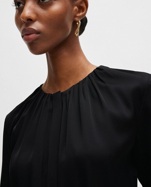 blusa negra mujer el corte ingles