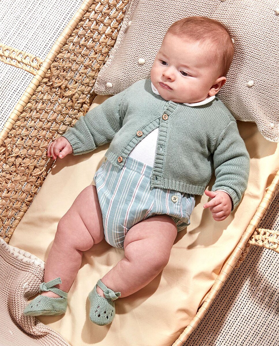 Casaco de malha Verde-5