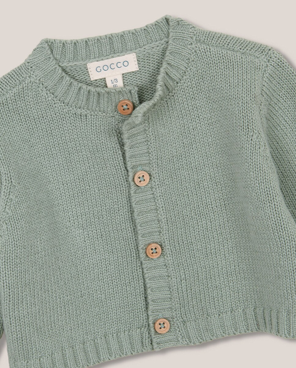 Casaco de malha Verde-3