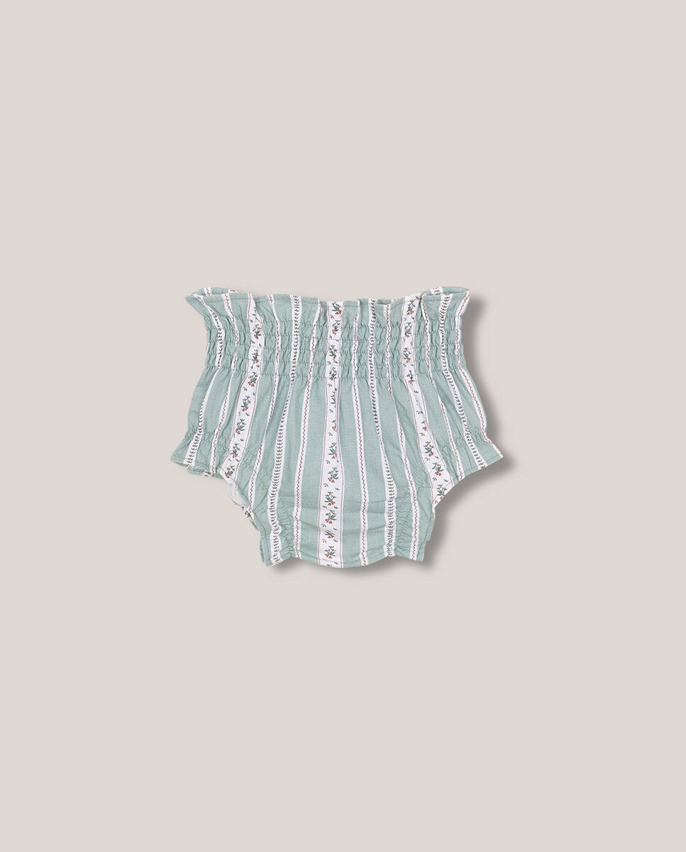 Bombachas com Cintura Subida e Estampado Verde-2