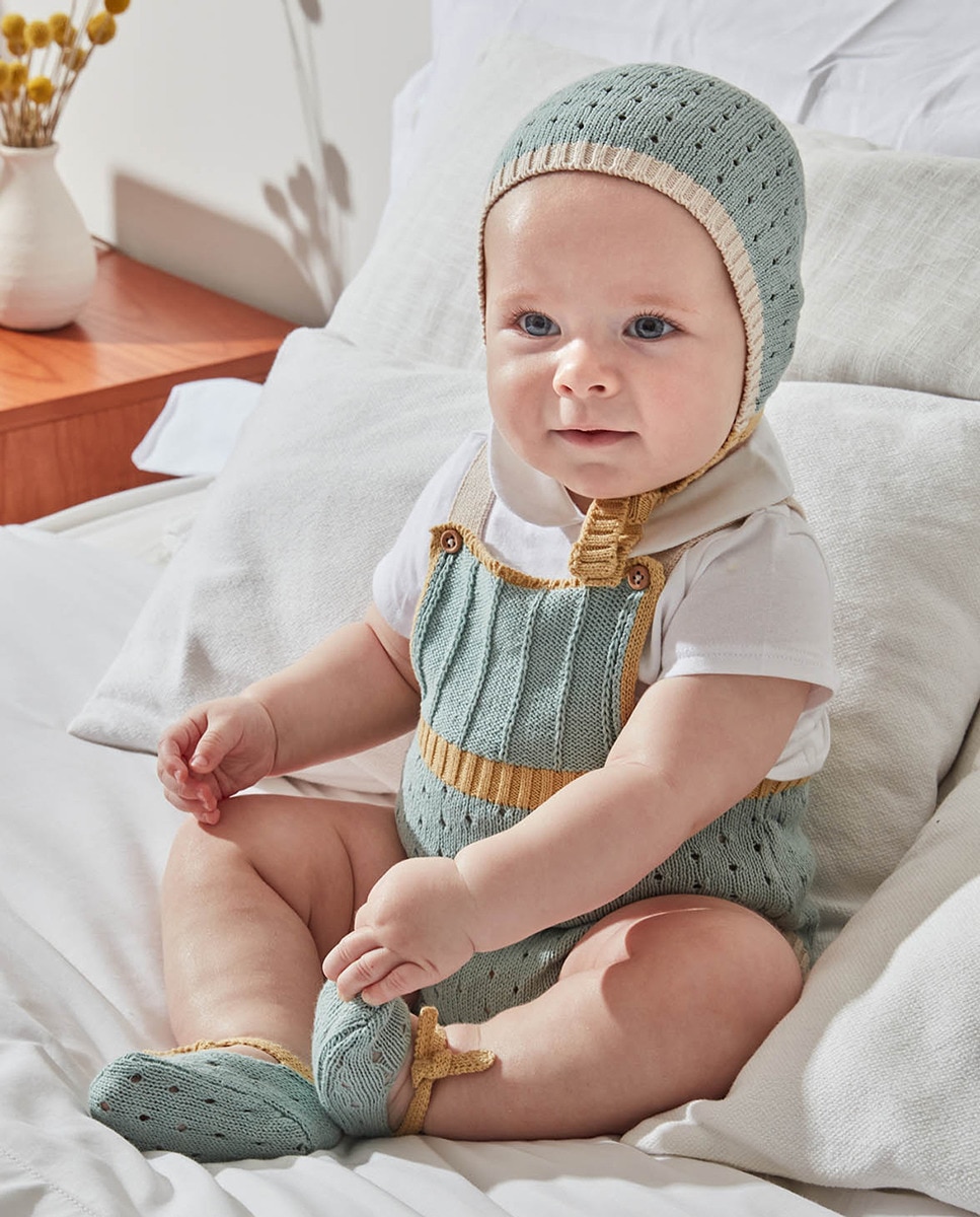 Babygrow de Malha sem Orifícios Verde-claro-5