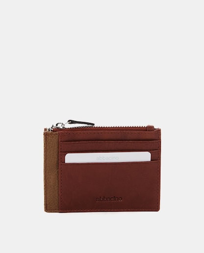 Imagen 0 de Tarjetero de piel en rojo