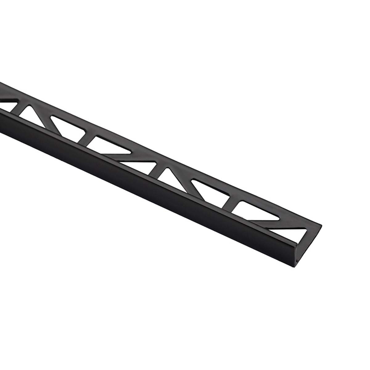 Perfil decorativo aluminio lacado para revestimientos cerámicos Pro-Mate 3 Porcelanosa Negro-1