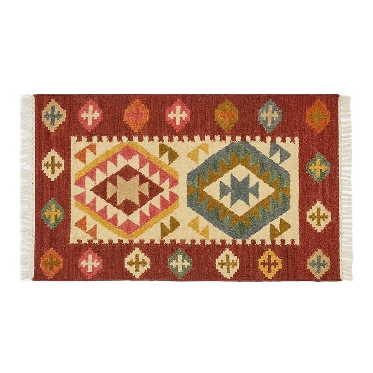 Imagem 0 de Tapete Kilim de lã Baikal