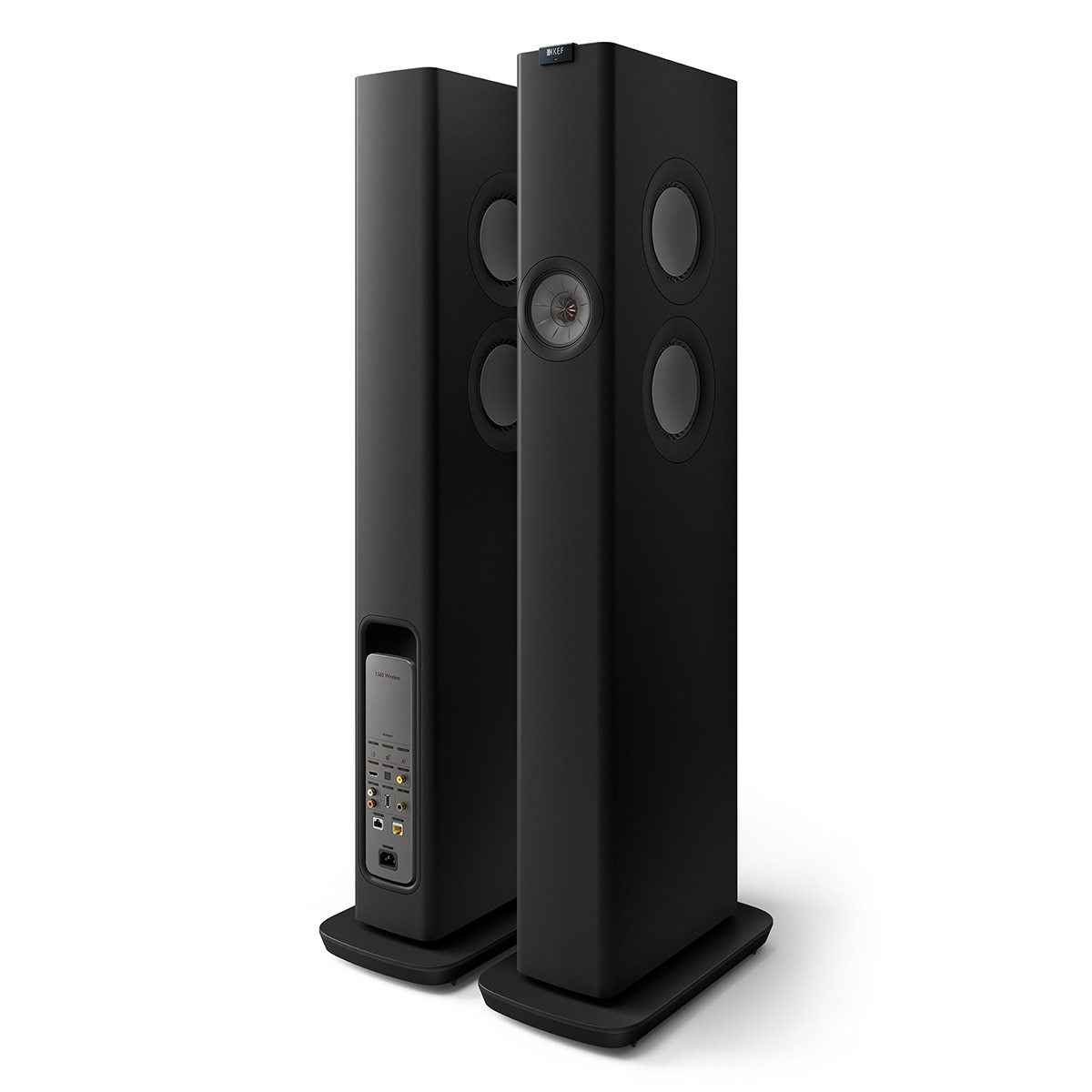 Altavoces de suelo KEF LS60 Wireless Carbon (pareja) Negro-2