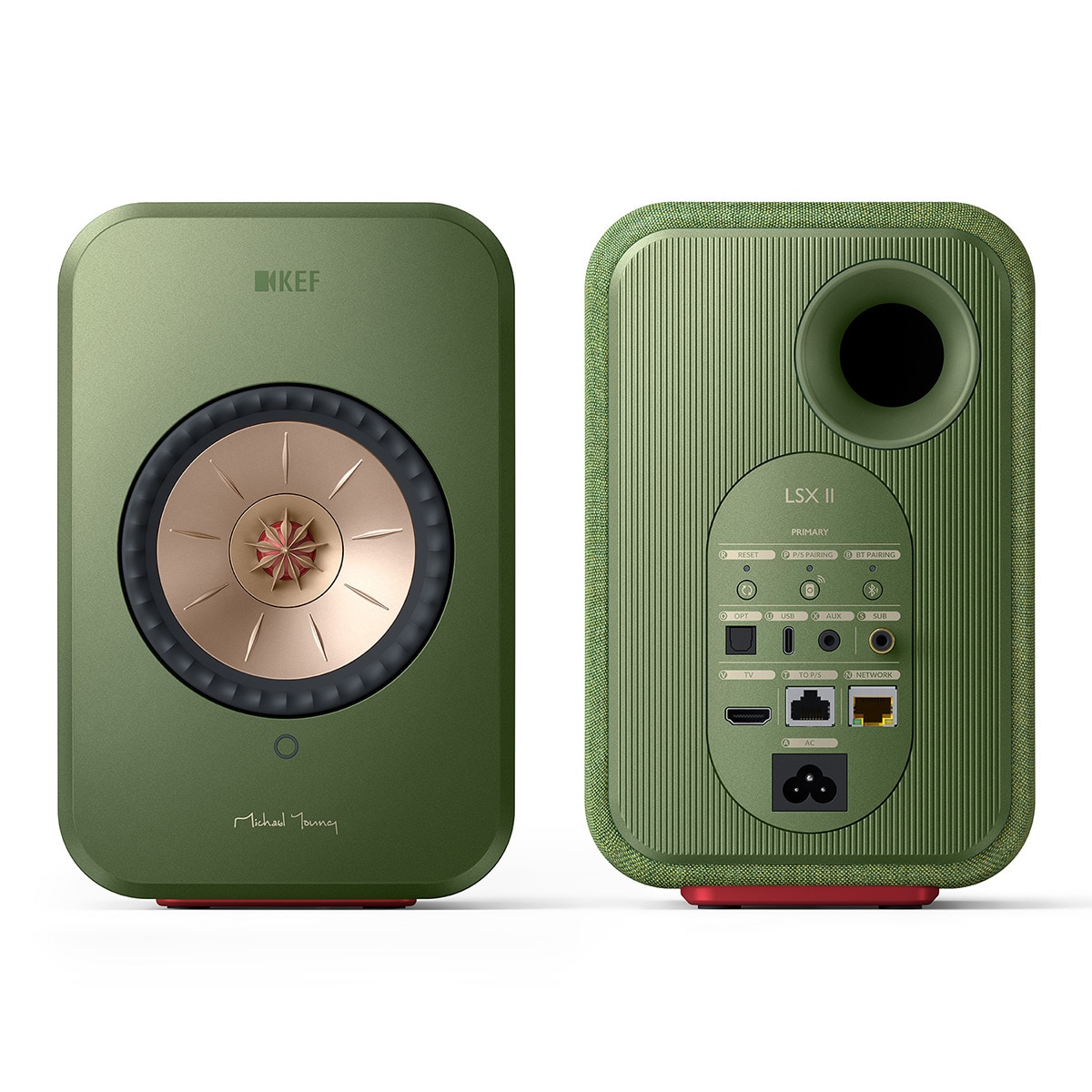 Altavoces de estantería KEF LSX II Wireless Verde Oliva (pareja) Verde Oliva-2