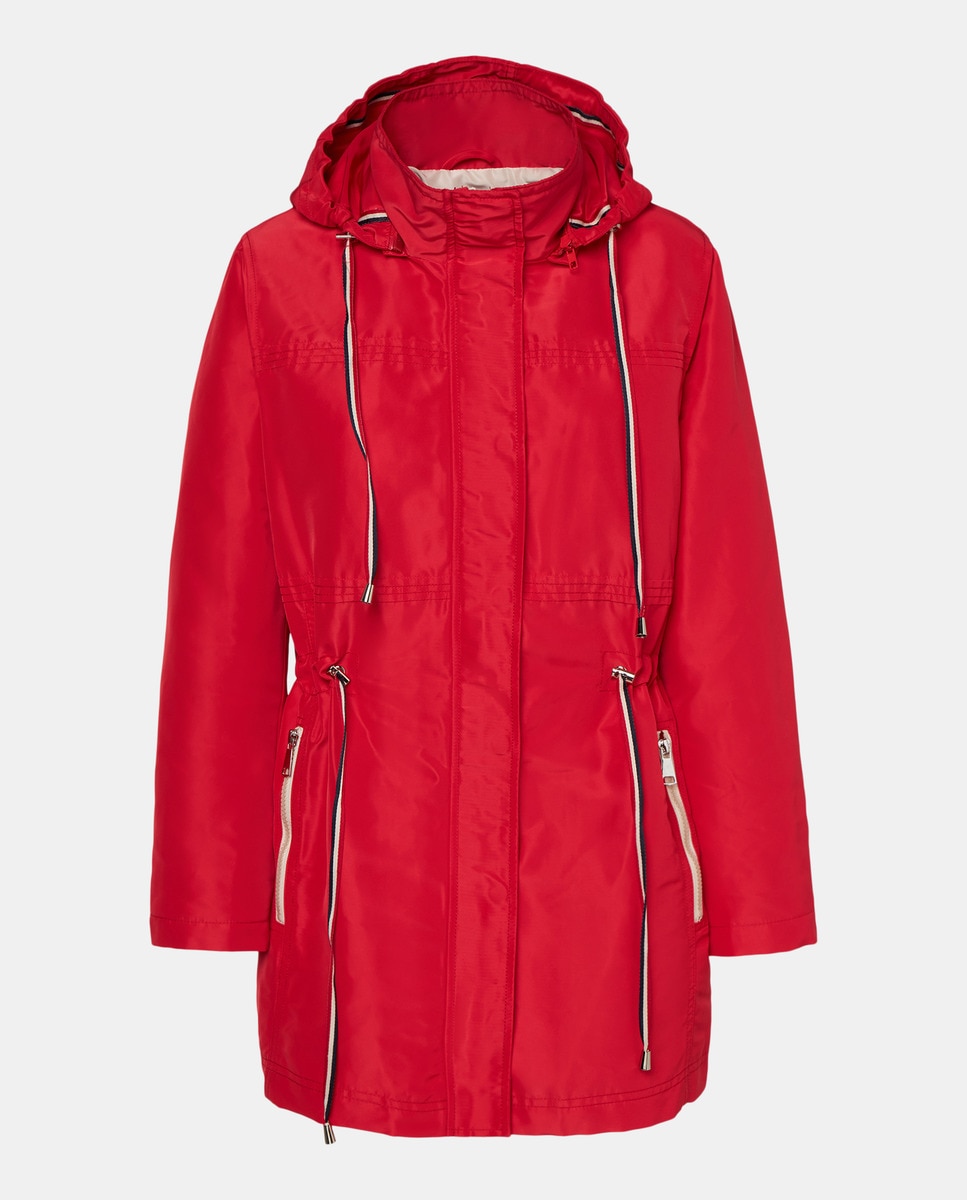 Parka lisa com capuz Coral-4