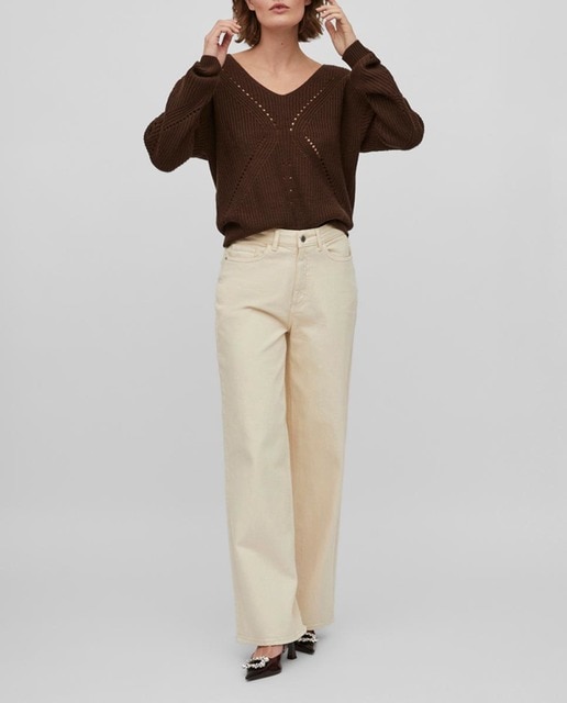 Imagen 0 de Pantalón vaquero de mujer wide leg