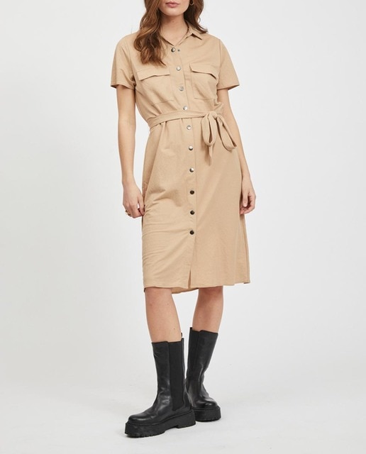 Imagen 0 de Vestido camisero de manga corta