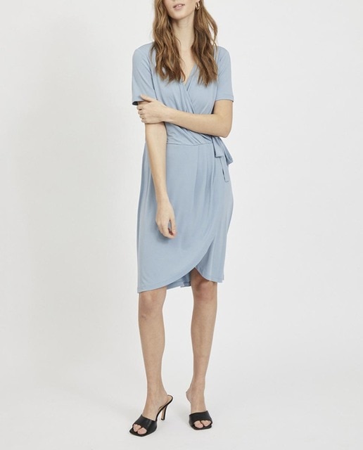 Imagen 0 de Vestido cruzado de manga corta