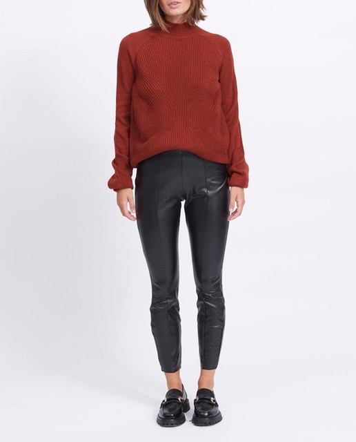 Imagen 0 de Leggings de mujer efecto polipiel