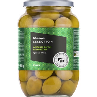 aceitunas gordal IGP de Sevilla frasco 500 g neto escurrido - El Corte Ingles Selection