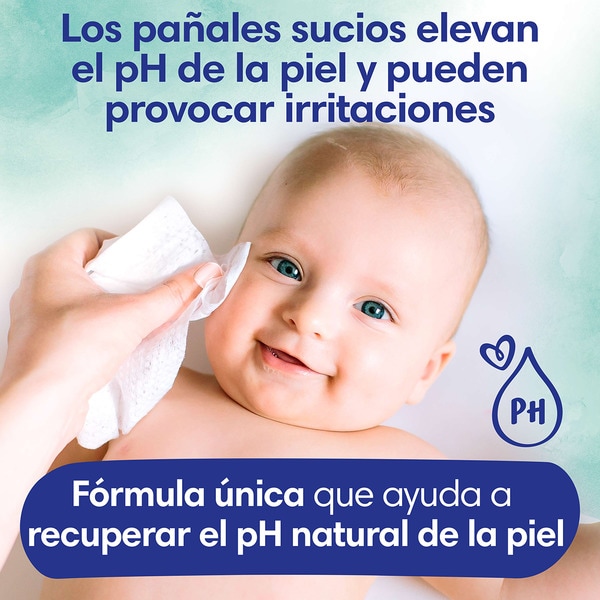 toallitas infantiles Aqua Pure con algodón paquete 48 unidades 0% perfume, alcohol y plástico