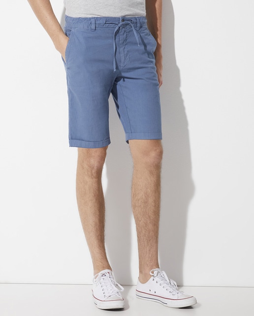 Imagen 0 de Bermuda algodón lino stretch de hombre