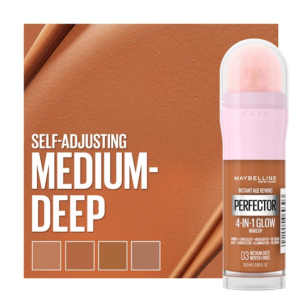 Instant Anti-Age Perfector 4-In-1 Make-up Glow mit Schwamm-Applikator Ton: 03 Medium Deep