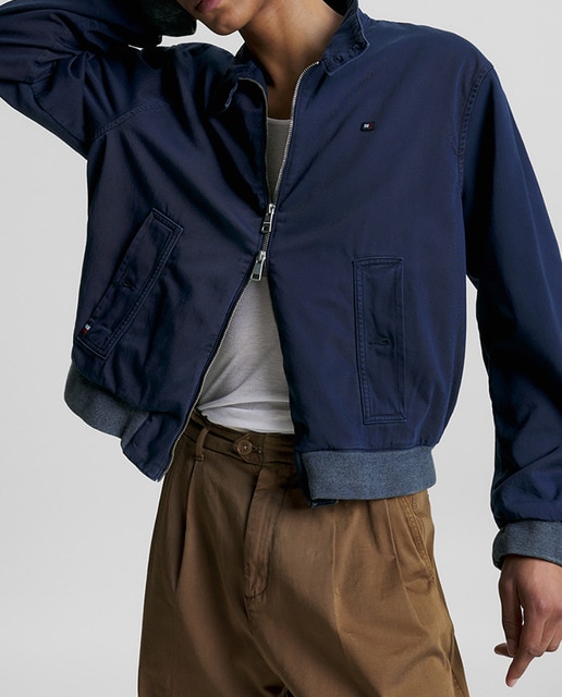 Imagen 0 de Cazadora de hombre ligera negra Cápsula Tommy x Shawn Mendes