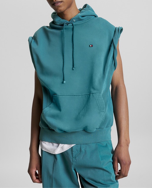 Imagen 0 de Sudadera de hombre azul con capucha y manga corta Cápsula Tommy x Shawn Mendes