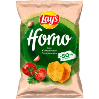 Batatas Fritas Onduladas Receita Camponesa -50% Gordura 130 g - Lay's
