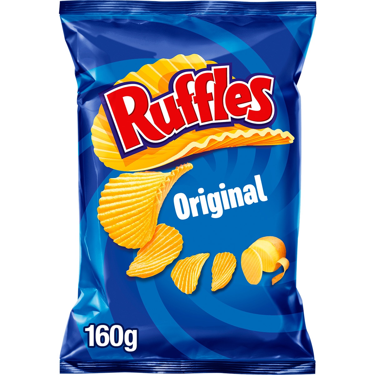 Original Batatas Fritas Onduladas com Sal embalagem 160 g