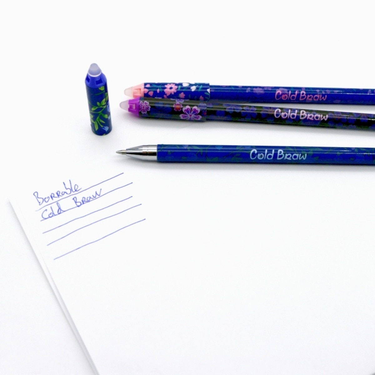 Bolígrafo de gel borrable 0,5mm azul M&G Azul-2