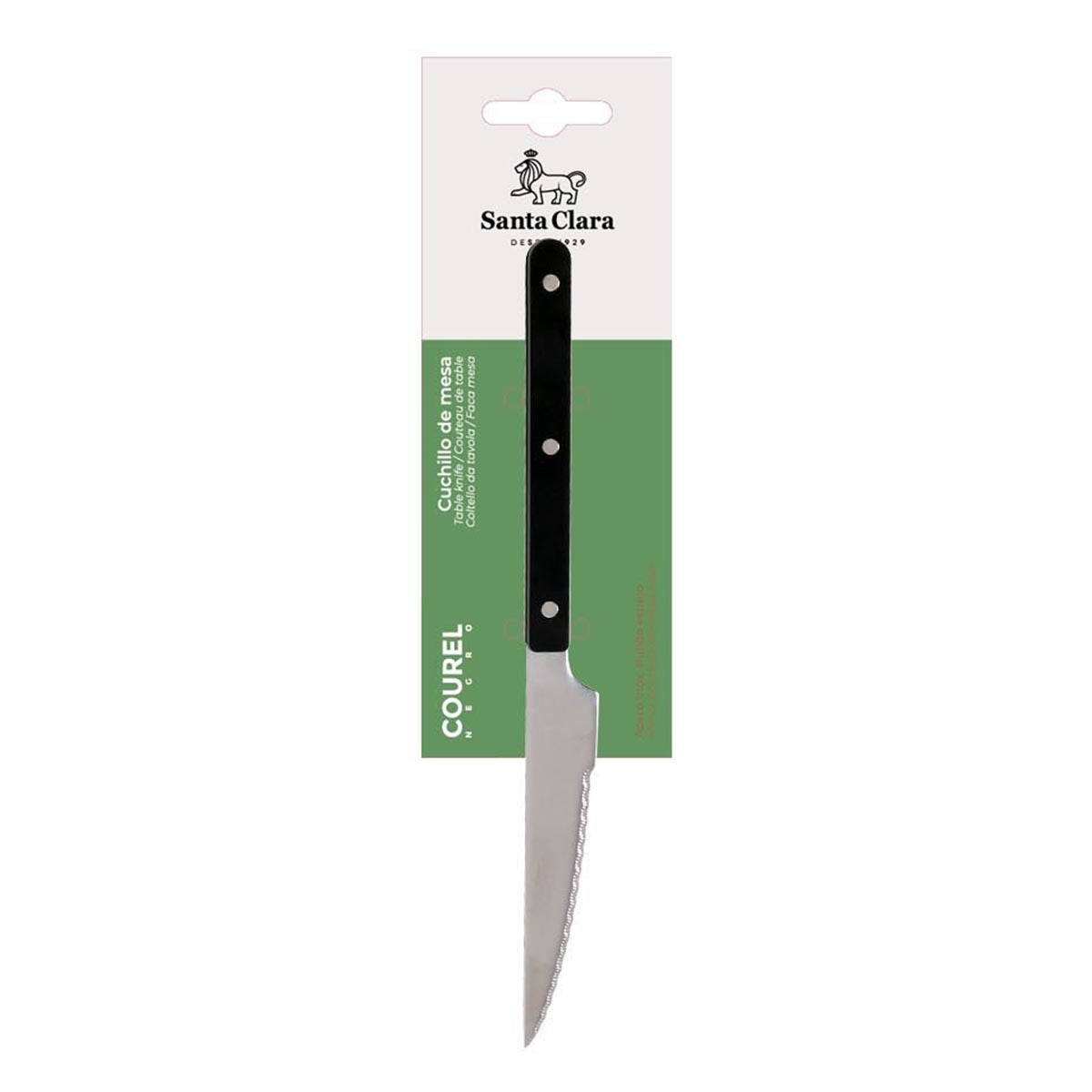 Cuchillo de mesa Courel Santa Clara Negro-2