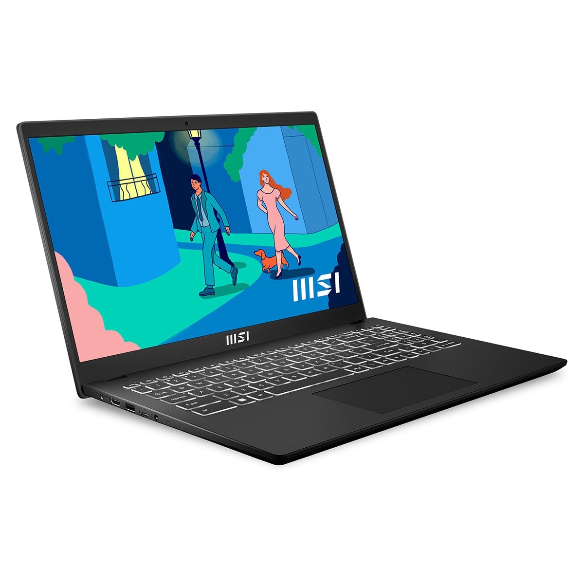 Portátil MSI Modern 15 B7M-066ES, Ryzen 7-7730U, 16GB, 512GB SSD, 15,6", W11 Negro-2