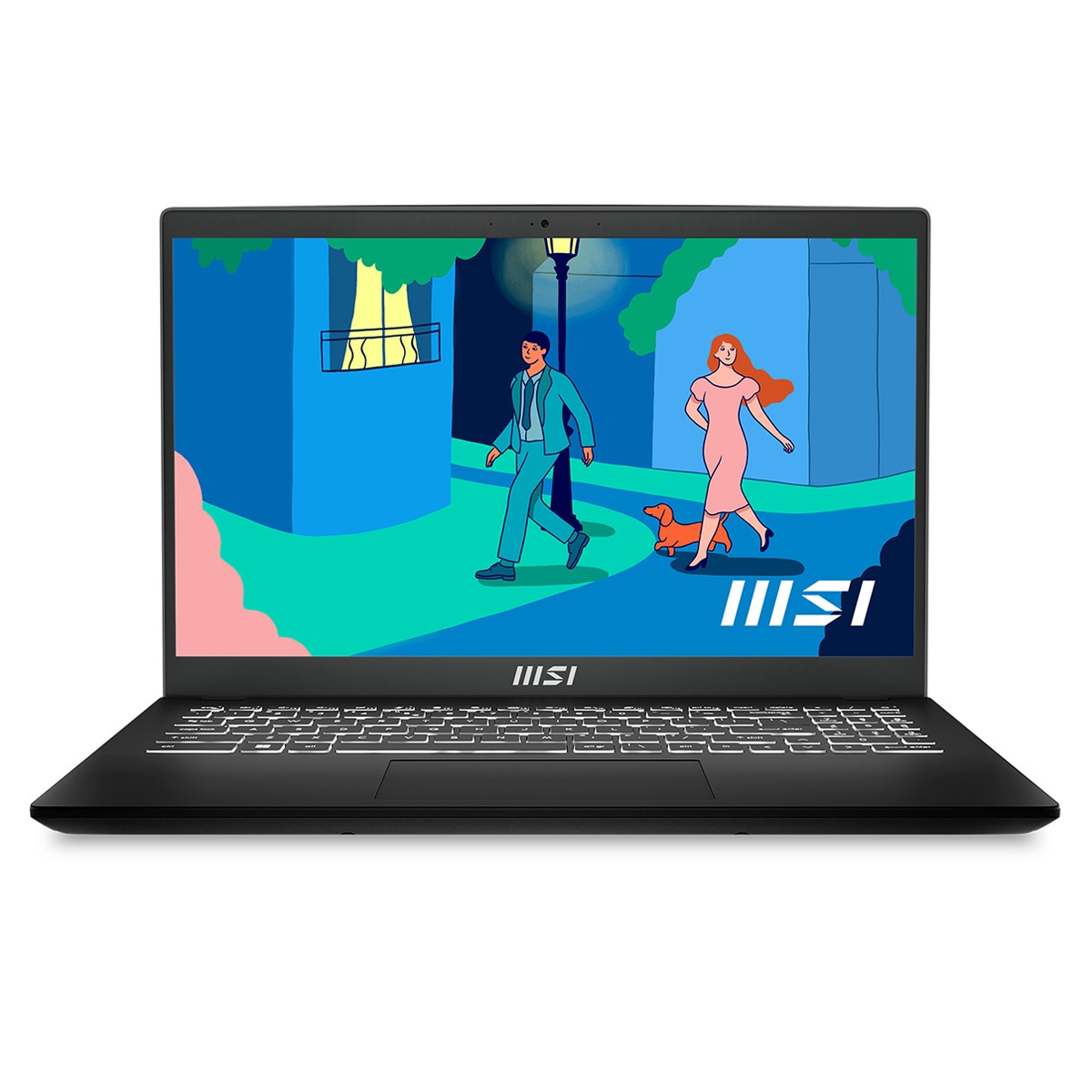 Portátil MSI Modern 15 B7M-066ES, Ryzen 7-7730U, 16GB, 512GB SSD, 15,6", W11 Negro-1