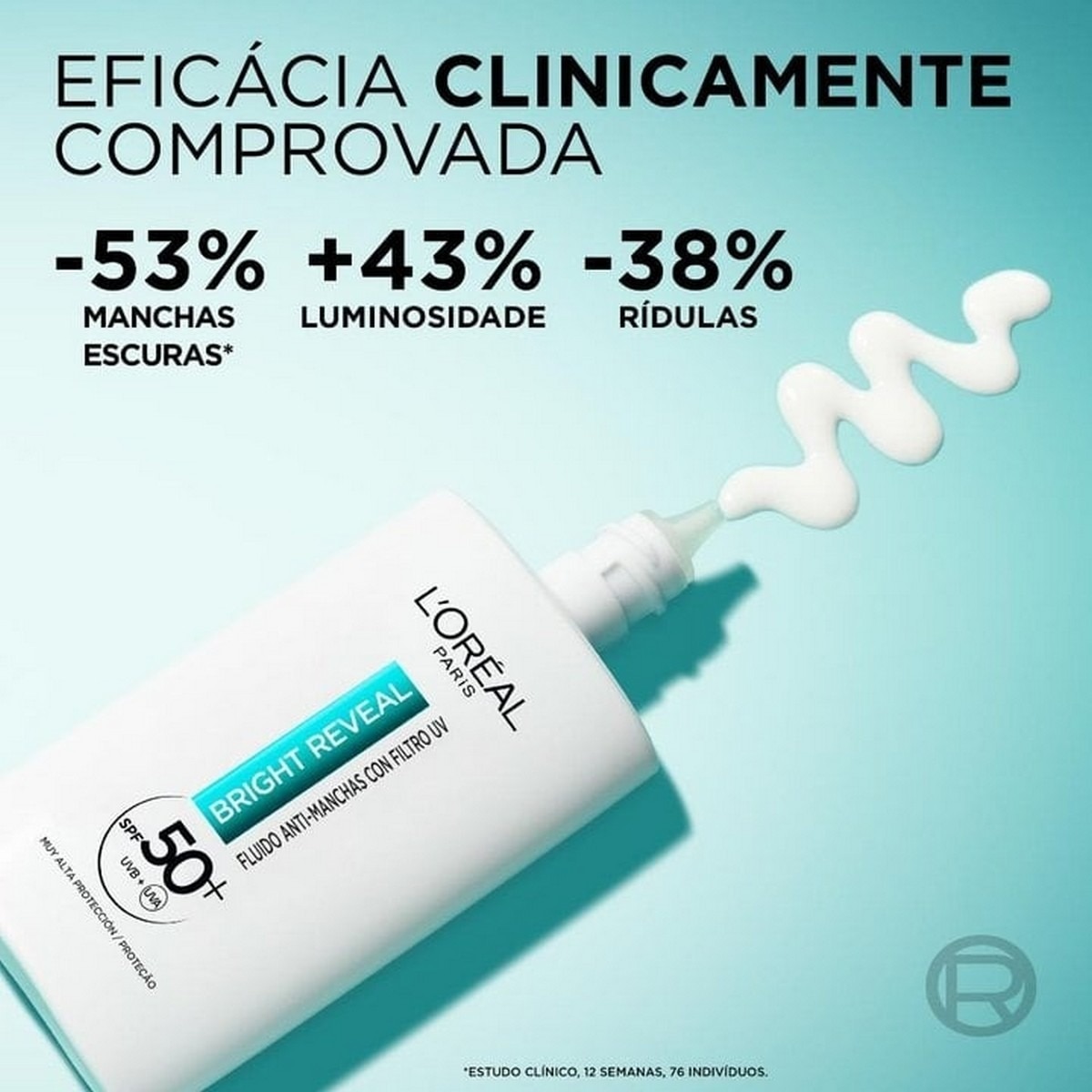 Fluído Hidratante Anti-manchas SPF50+ e Niacinamida Bright Reveal - 50 ml 3