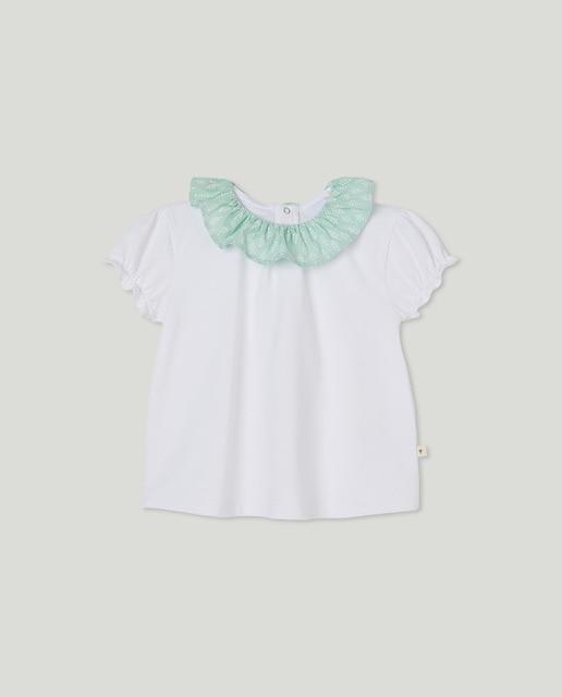 Imagen 0 de Camiseta de bebés con volante en el cuello