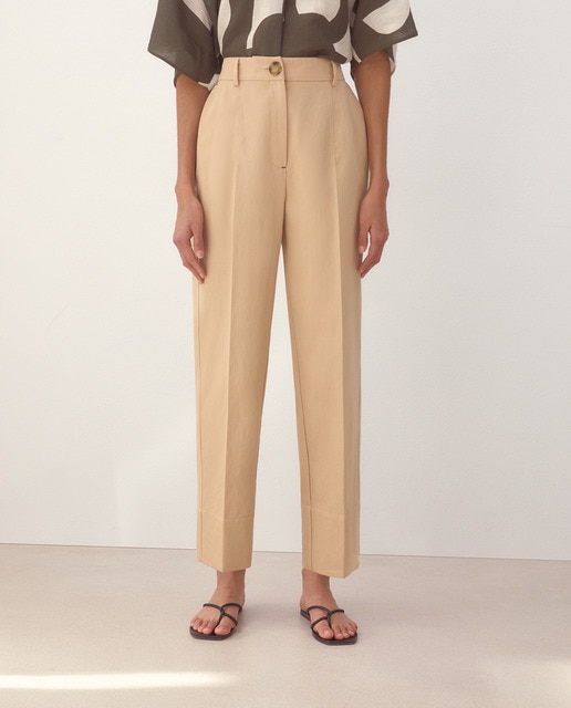 Imagen 0 de Pantalón de mujer semipitillo liso