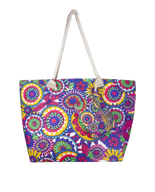 Imagen 0 de Bolso estampado de playa con monedero