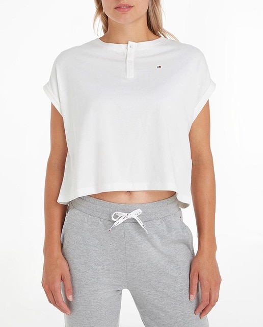 Imagen 0 de Camiseta de corte slim con cinta distintiva