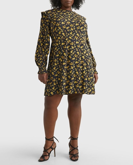 Imagen 0 de Vestido corto manga larga