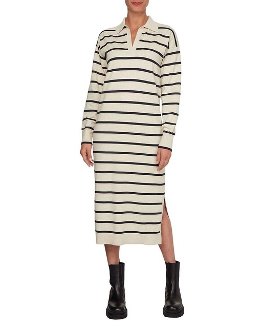 Imagen 0 de Vestido de cuello polo y manga larga