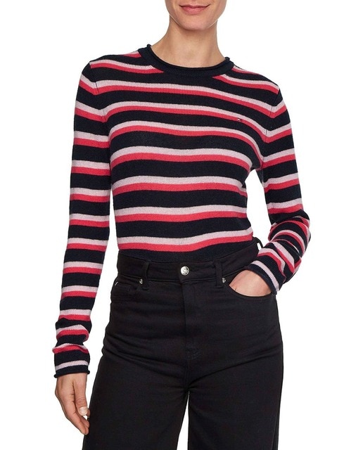 Imagen 0 de Jersey de mujer de cuello redondo y manga larga