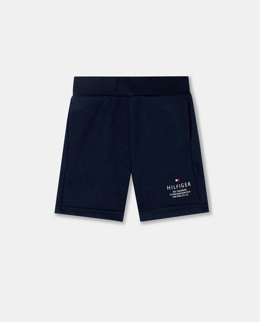 Imagen 0 de Pantalón corto de bebé niño con cintura elástica y logo Tommy