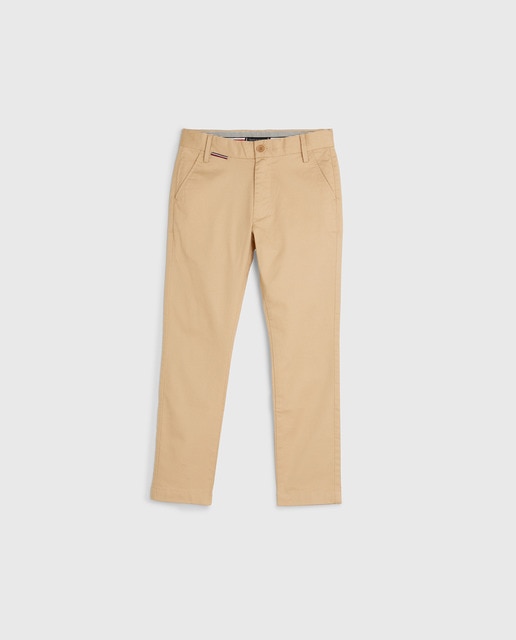 Imagen 0 de Pantalón de niño de 5 bolsillos ajustado con detalle bandera en bolsillo