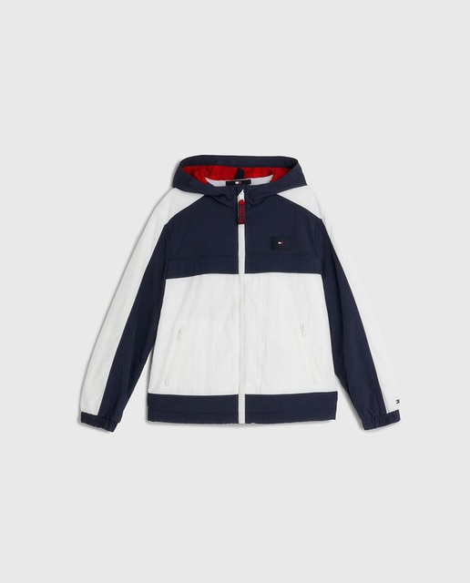 Imagen 0 de Chaqueta de niño impermeable con cierre cremallera y capucha