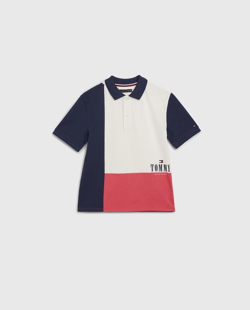 Imagen 0 de Polo de niño colorblock de manga corta