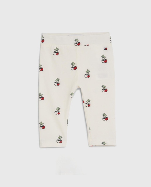 Imagen 0 de Legging de bebé niña con estampado de cerezas y cintura elástica