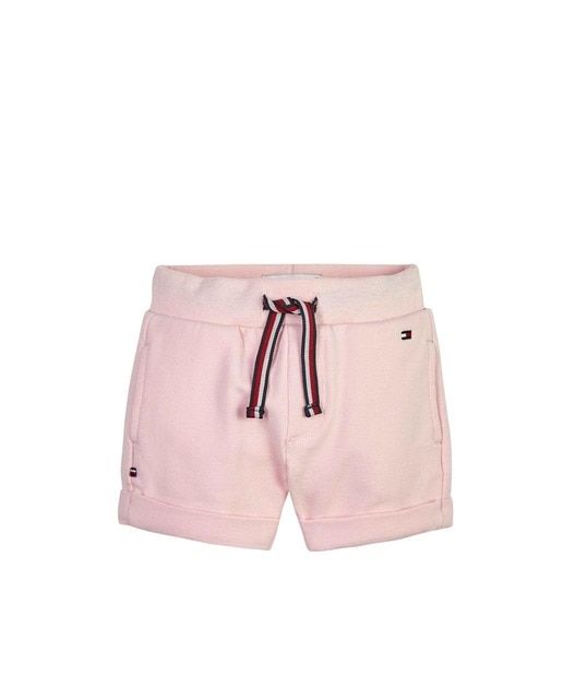 Imagen 0 de Short de bebé niña con cintura elástica, cordón ajustable corporativo y logo bandera bordado