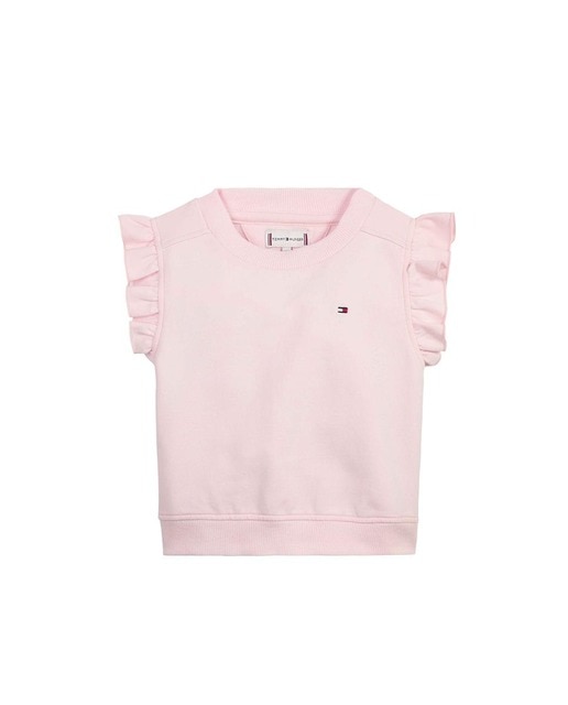 Imagen 0 de Top de niña sin mangas con volantes y logo bandera