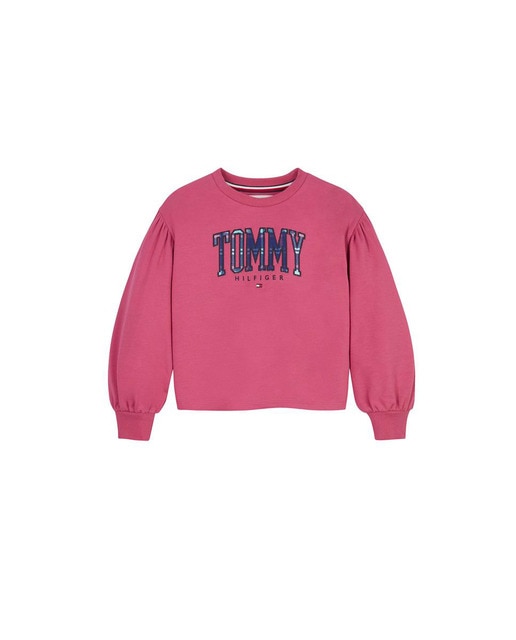 Imagen 0 de Sudadera de niña de cuello redondo y manga larga