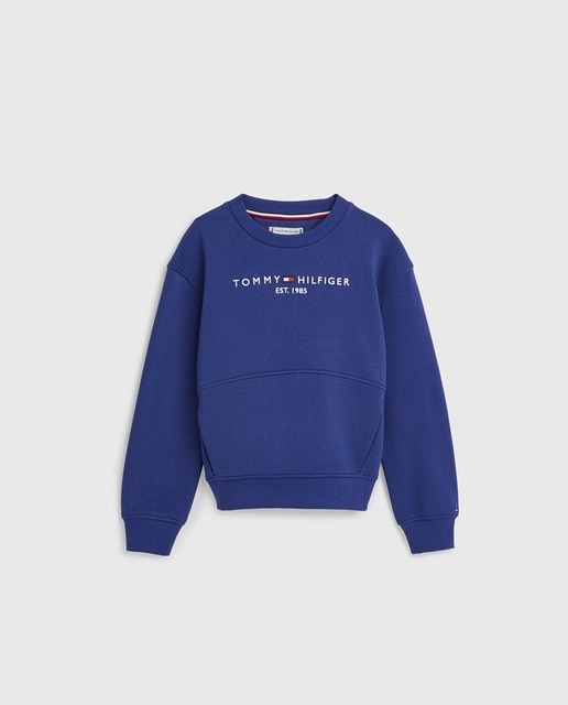 Imagen 0 de Sudadera de niña de cuello redondo con logo.