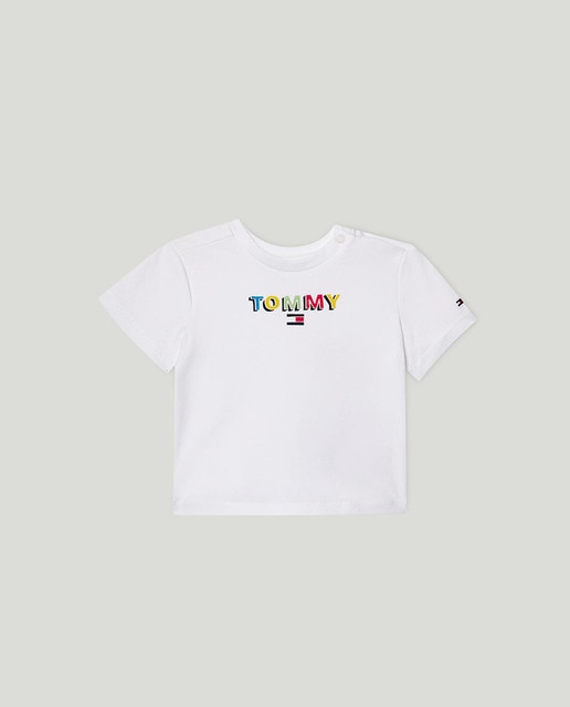 Imagen 0 de Camiseta de bebé niño de manga corta y logo Tommy