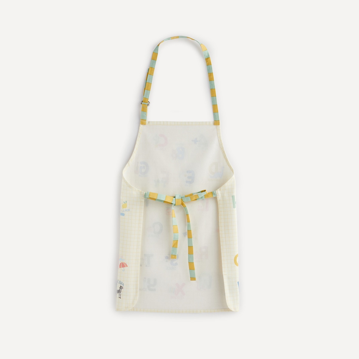 Avental Infantil de Algodão Alphabet Mini Home Multicolor-2