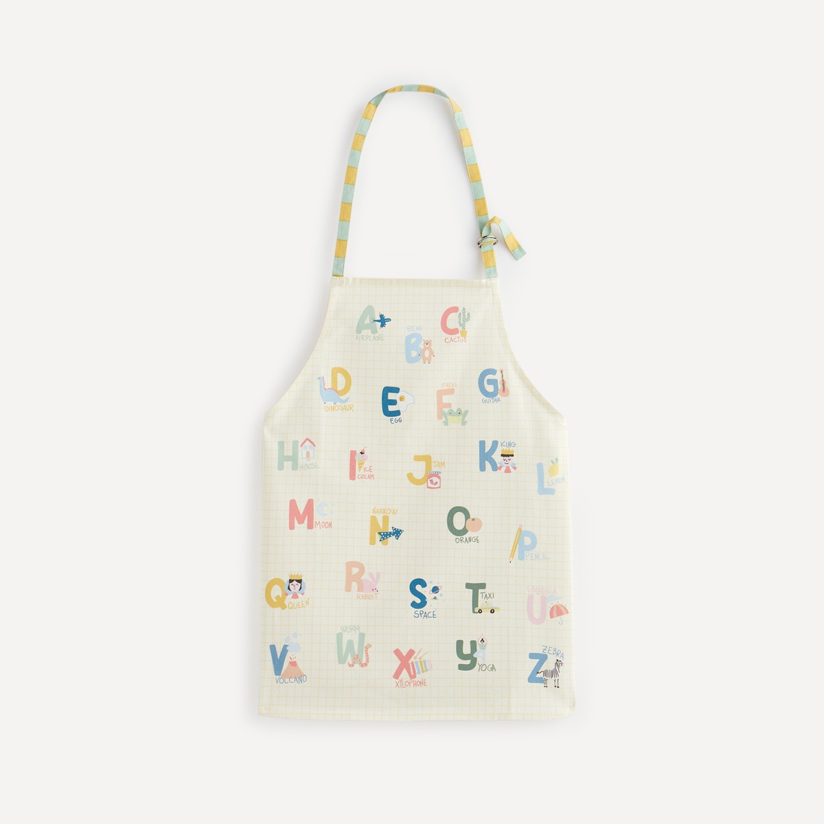 Avental Infantil de Algodão Alphabet Mini Home Multicolor-1