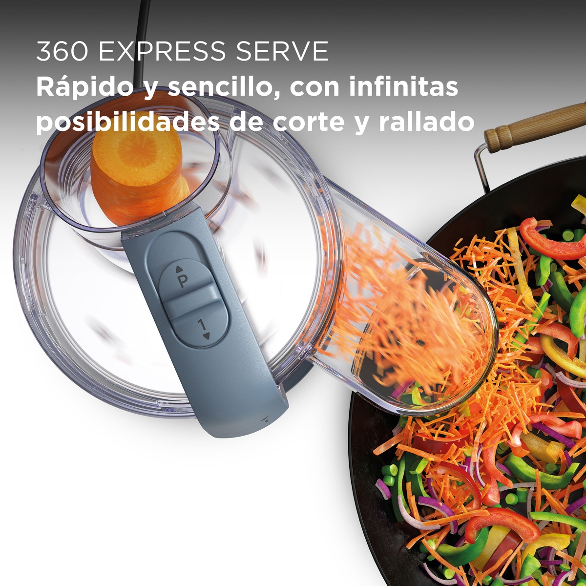 Procesador de alimentos Kenwood MultiPro Go FDP22.130GY ultra compacto Azul Tormenta-4