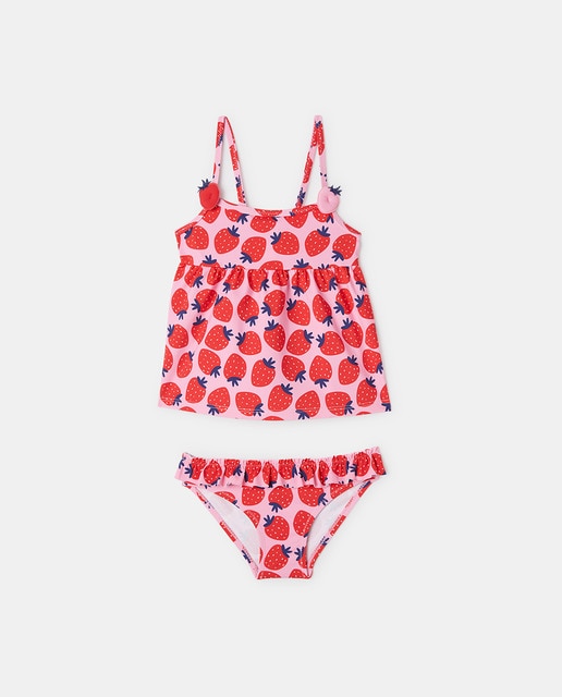 Imagen 0 de Conjunto de bebé niña con estampado de fresas