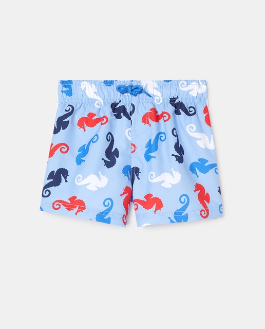 Imagen 0 de Bañador bermuda de niño con estampado caballitos de mar